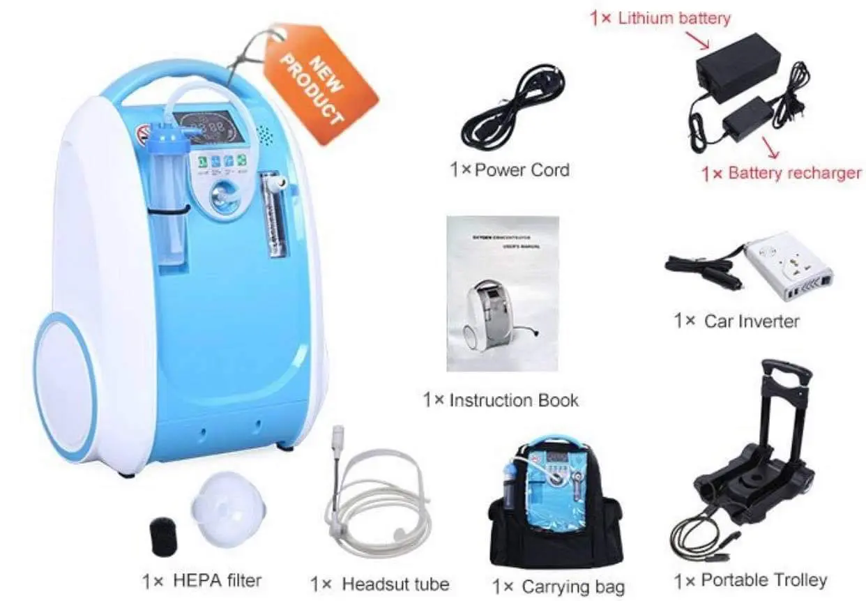 Olive 5LPM Portable Oxygen Concentrator | CPAP and Sleep Disorder Clinic PH