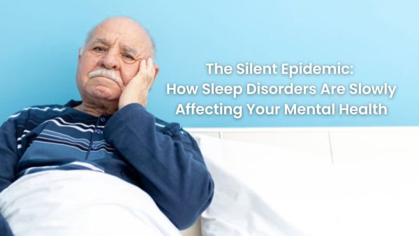 Elderly man showing emotional impact of chronic sleep loss